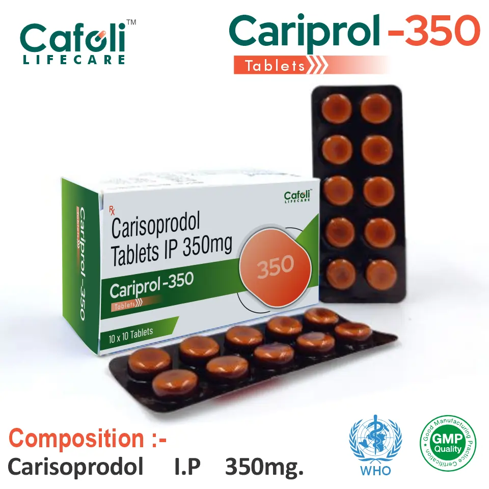 Carisoprodol 350mg Tablet Packaging